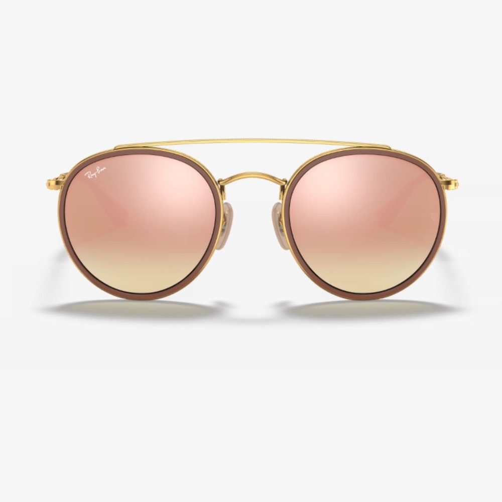 Ray Ban AUTHENTIC ROUND DOUBLE BRIDGE - Copper Gradient Flash color
